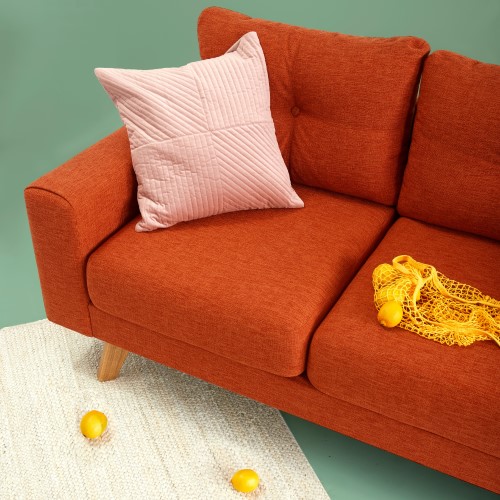 orange sofa